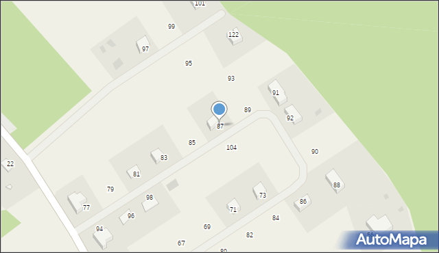 Nowe Biskupice, Nowe Biskupice, 87, mapa Nowe Biskupice