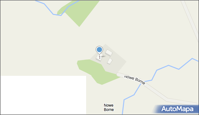 Nowe Borne, Nowe Borne, 1, mapa Nowe Borne