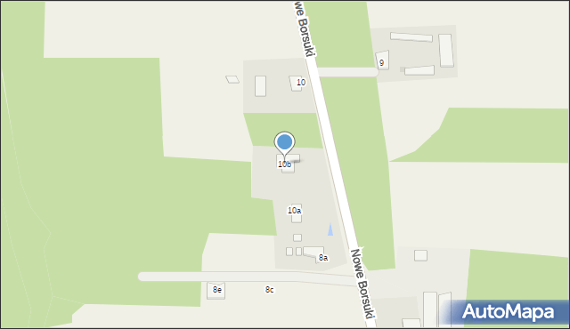 Nowe Borsuki, Nowe Borsuki, 10b, mapa Nowe Borsuki