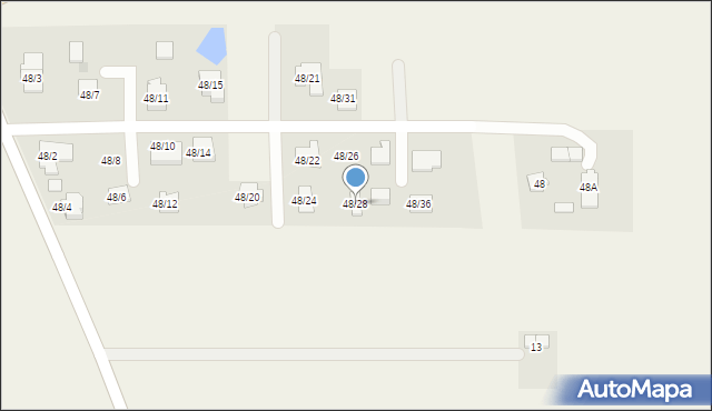 Nowe Boryszewo, Nowe Boryszewo, 48/28, mapa Nowe Boryszewo