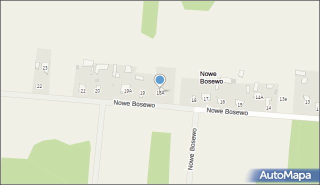 Nowe Bosewo, Nowe Bosewo, 18A, mapa Nowe Bosewo