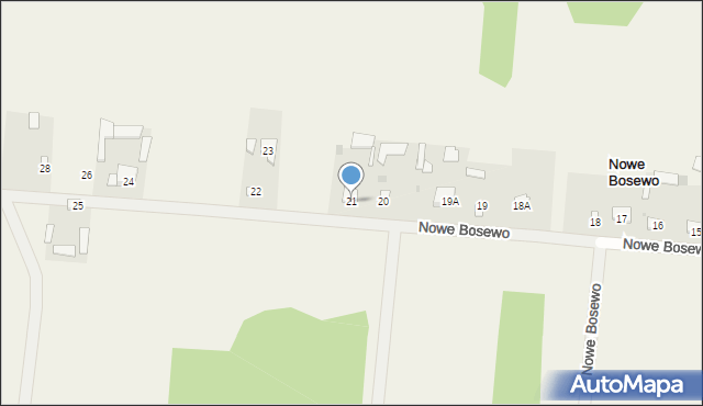 Nowe Bosewo, Nowe Bosewo, 21, mapa Nowe Bosewo