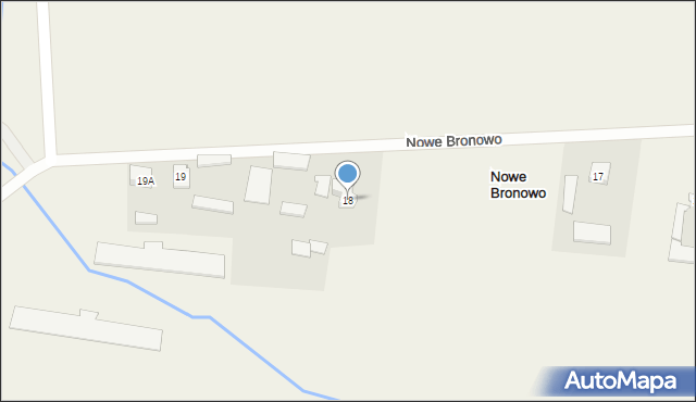 Nowe Bronowo, Nowe Bronowo, 18, mapa Nowe Bronowo