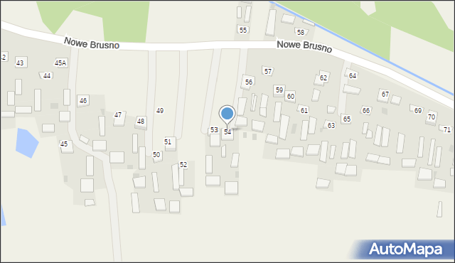 Nowe Brusno, Nowe Brusno, 54, mapa Nowe Brusno