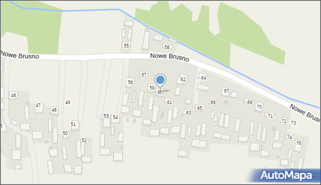 Nowe Brusno, Nowe Brusno, 60, mapa Nowe Brusno