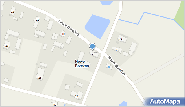 Nowe Brzeźno, Nowe Brzeźno, 9, mapa Nowe Brzeźno