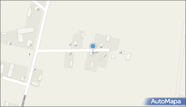 Nowe Brzozowo, Nowe Brzozowo, 15, mapa Nowe Brzozowo