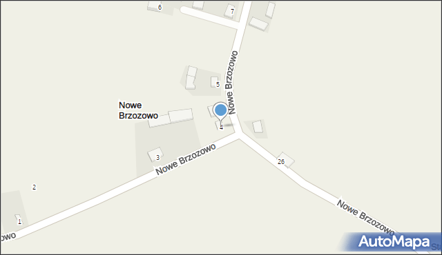 Nowe Brzozowo, Nowe Brzozowo, 4, mapa Nowe Brzozowo