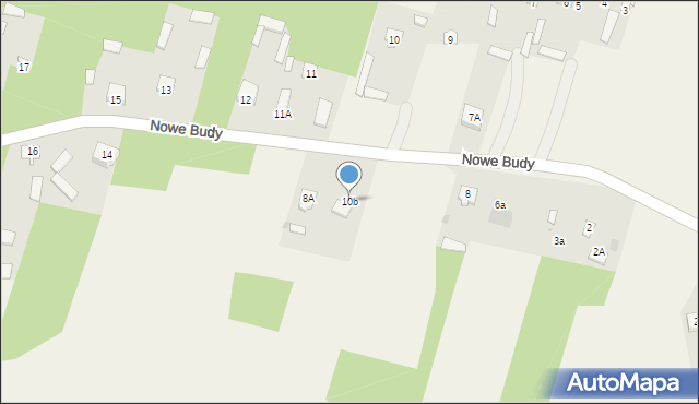 Nowe Budy, Nowe Budy, 10b, mapa Nowe Budy