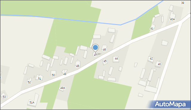 Nowe Budy, Nowe Budy, 47, mapa Nowe Budy