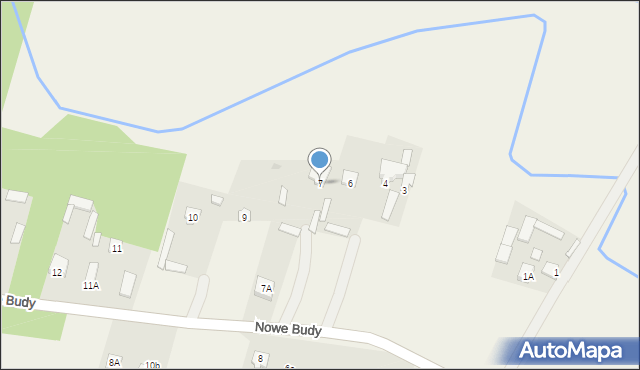 Nowe Budy, Nowe Budy, 7, mapa Nowe Budy