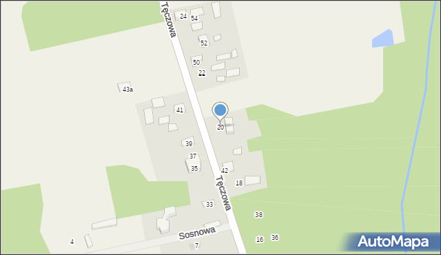 Nowe Budy, Nowe Budy, 20, mapa Nowe Budy