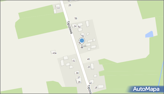 Nowe Budy, Nowe Budy, 22, mapa Nowe Budy