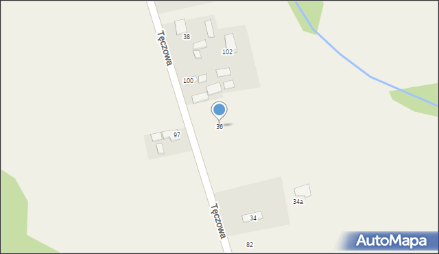 Nowe Budy, Nowe Budy, 36, mapa Nowe Budy