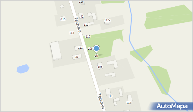 Nowe Budy, Nowe Budy, 40, mapa Nowe Budy