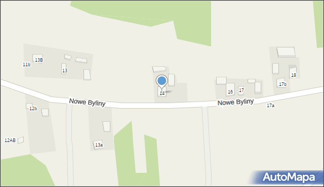 Nowe Byliny, Nowe Byliny, 14, mapa Nowe Byliny