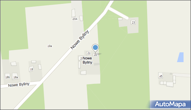 Nowe Byliny, Nowe Byliny, 22, mapa Nowe Byliny