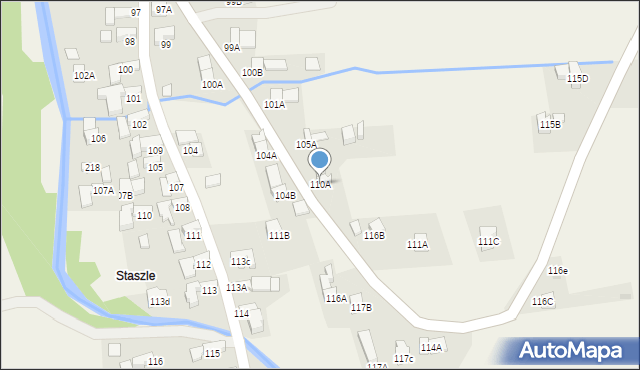 Nowe Bystre, Nowe Bystre, 110A, mapa Nowe Bystre