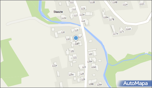 Nowe Bystre, Nowe Bystre, 118, mapa Nowe Bystre