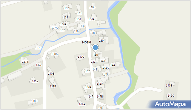 Nowe Bystre, Nowe Bystre, 140, mapa Nowe Bystre