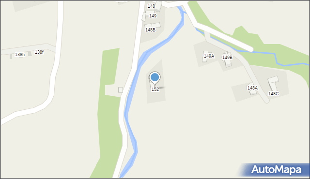 Nowe Bystre, Nowe Bystre, 152, mapa Nowe Bystre