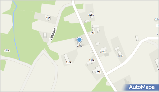 Nowe Bystre, Nowe Bystre, 210B, mapa Nowe Bystre