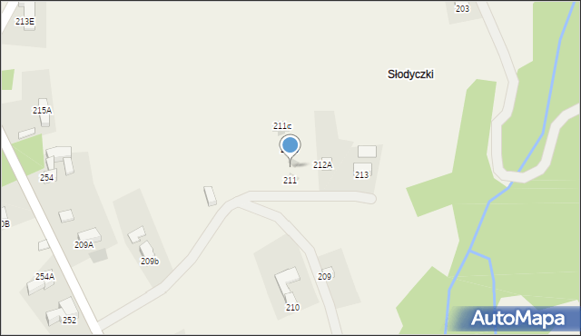 Nowe Bystre, Nowe Bystre, 211a, mapa Nowe Bystre