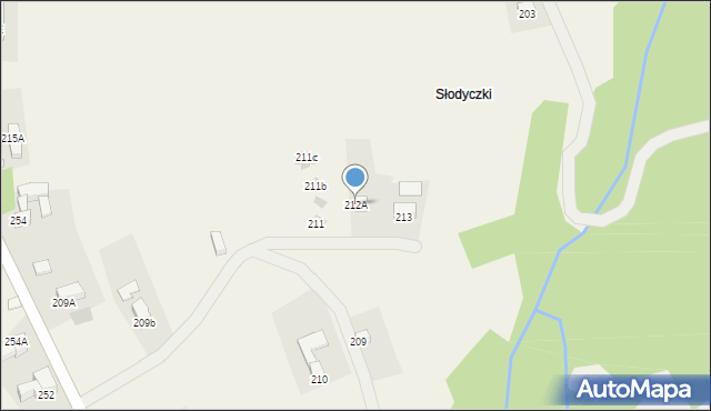 Nowe Bystre, Nowe Bystre, 212A, mapa Nowe Bystre