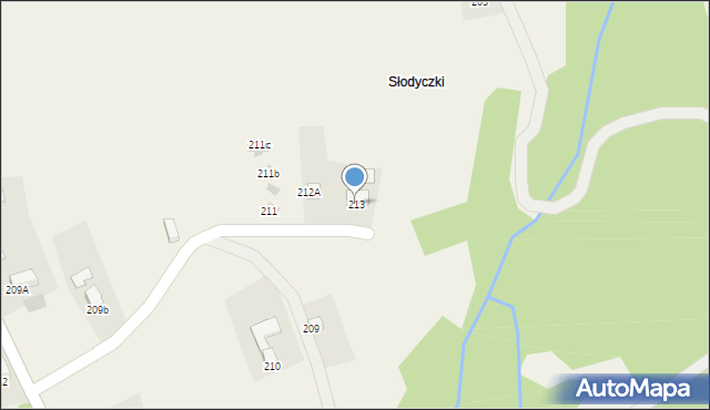 Nowe Bystre, Nowe Bystre, 213, mapa Nowe Bystre