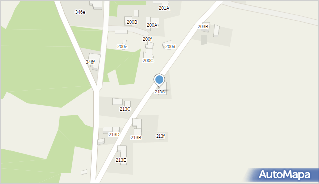 Nowe Bystre, Nowe Bystre, 213A, mapa Nowe Bystre