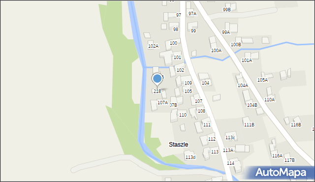 Nowe Bystre, Nowe Bystre, 218, mapa Nowe Bystre