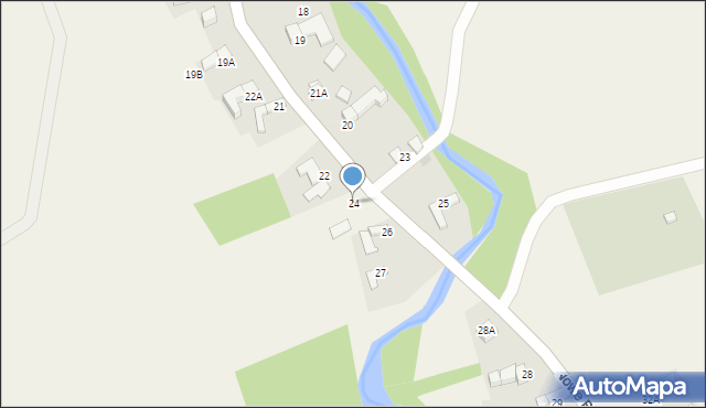 Nowe Bystre, Nowe Bystre, 24, mapa Nowe Bystre