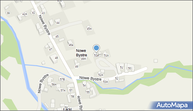 Nowe Bystre, Nowe Bystre, 51a, mapa Nowe Bystre