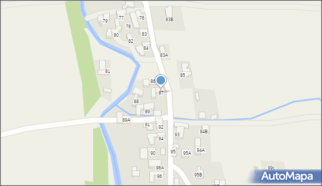 Nowe Bystre, Nowe Bystre, 87, mapa Nowe Bystre
