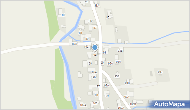 Nowe Bystre, Nowe Bystre, 94, mapa Nowe Bystre