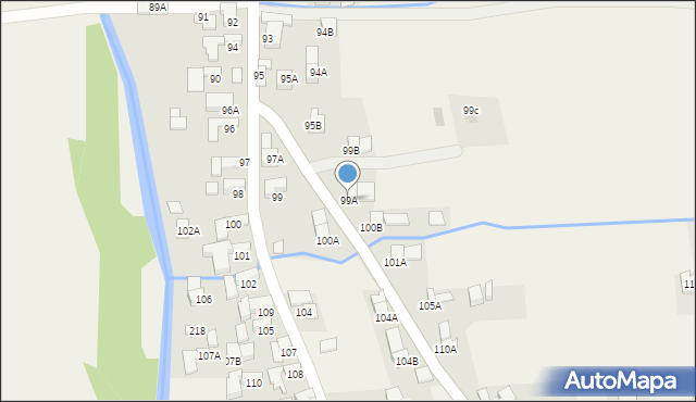 Nowe Bystre, Nowe Bystre, 99A, mapa Nowe Bystre
