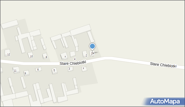 Nowe Chlebiotki, Nowe Chlebiotki, 2A, mapa Nowe Chlebiotki