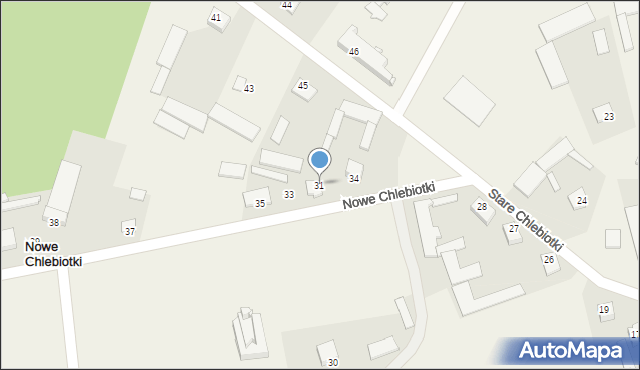 Nowe Chlebiotki, Nowe Chlebiotki, 31, mapa Nowe Chlebiotki