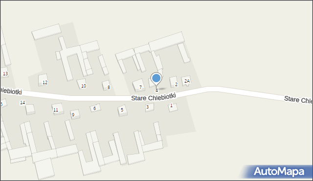 Nowe Chlebiotki, Nowe Chlebiotki, 4, mapa Nowe Chlebiotki
