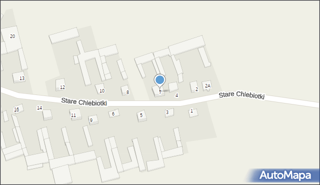 Nowe Chlebiotki, Nowe Chlebiotki, 7, mapa Nowe Chlebiotki