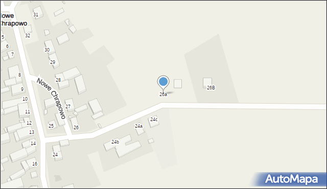 Nowe Chrapowo, Nowe Chrapowo, 26a, mapa Nowe Chrapowo