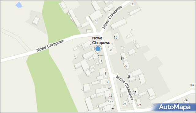 Nowe Chrapowo, Nowe Chrapowo, 6, mapa Nowe Chrapowo