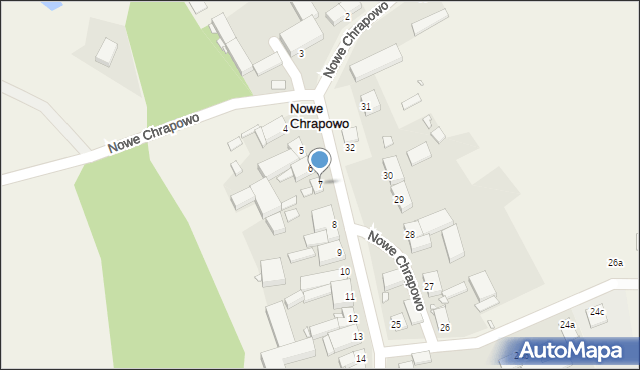 Nowe Chrapowo, Nowe Chrapowo, 7, mapa Nowe Chrapowo