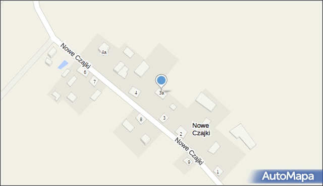 Nowe Czajki, Nowe Czajki, 3a, mapa Nowe Czajki