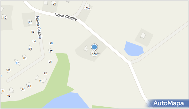 Nowe Czaple, Nowe Czaple, 306, mapa Nowe Czaple