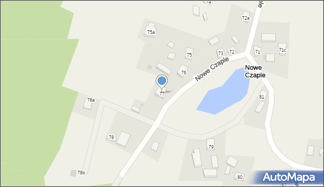 Nowe Czaple, Nowe Czaple, 77, mapa Nowe Czaple