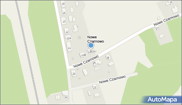 Nowe Czarnowo, Nowe Czarnowo, 11a, mapa Nowe Czarnowo