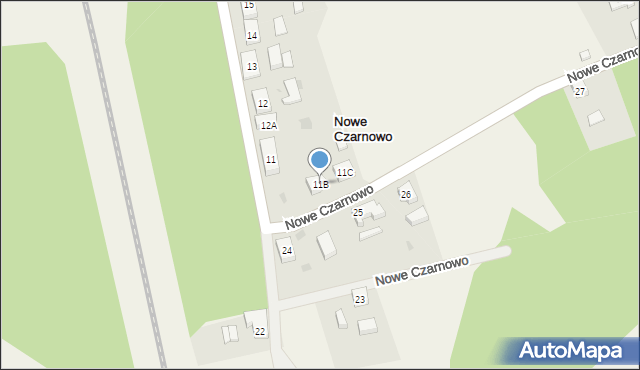 Nowe Czarnowo, Nowe Czarnowo, 11B, mapa Nowe Czarnowo