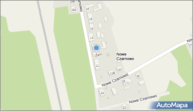 Nowe Czarnowo, Nowe Czarnowo, 12A, mapa Nowe Czarnowo