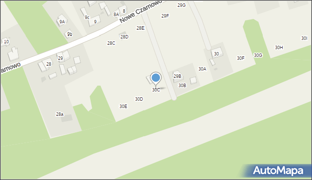 Nowe Czarnowo, Nowe Czarnowo, 30C, mapa Nowe Czarnowo